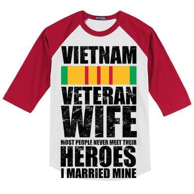 Vietnam Veteran Wife Kids Colorblock Raglan Jersey