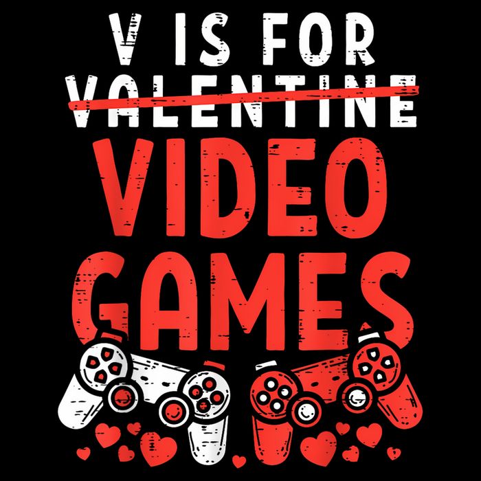 V Is For Video Games Funny Valentines Day Gamer Impact Tech Backpack