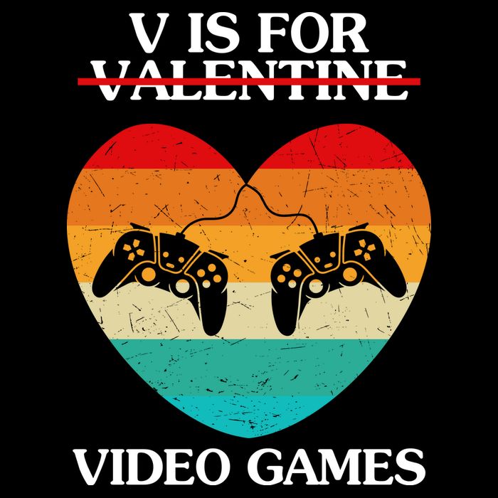 V Is For Valentine Video Games Retro Sunset Heart Wool Snapback Cap