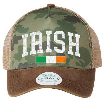 Vintage Irish Flag St Patricks Day Retro Ireland Souvenir Legacy Tie Dye Trucker Hat