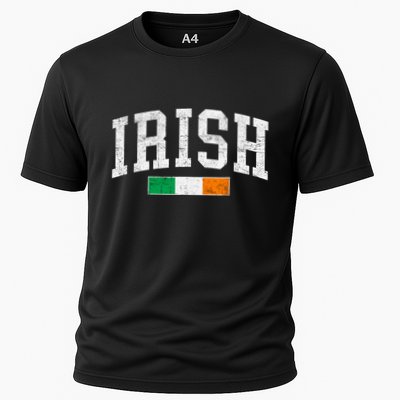 Vintage Irish Flag St Patricks Day Retro Ireland Souvenir Performance Shirt