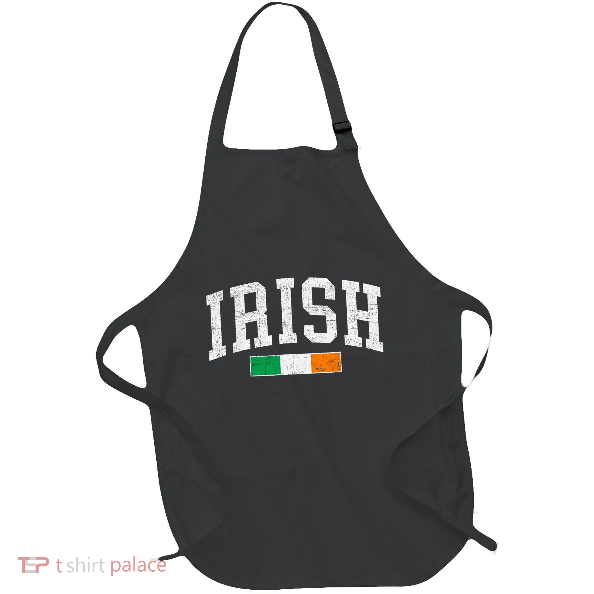 Vintage Irish Flag St Patricks Day Retro Ireland Souvenir Apron