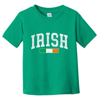 Vintage Irish Flag St Patricks Day Retro Ireland Souvenir Toddler T-Shirt