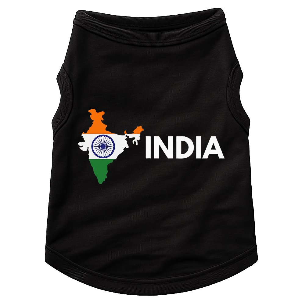 Vintage India Flag Indian Outdoor Trip In India Doggie Tank