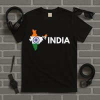 Vintage India Flag Indian Outdoor Trip In India T-Shirt