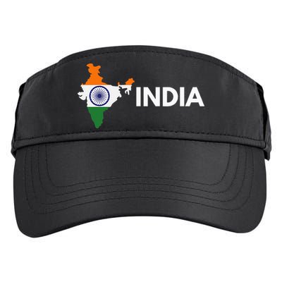 Vintage India Flag Indian Outdoor Trip In India Adult Drive Performance Visor