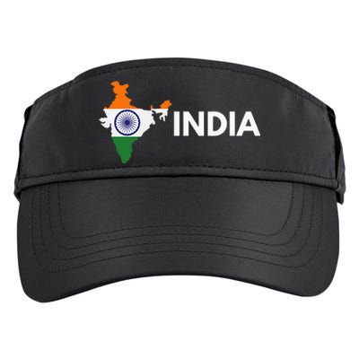 Vintage India Flag Indian Outdoor Trip In India Adult Drive Performance Visor