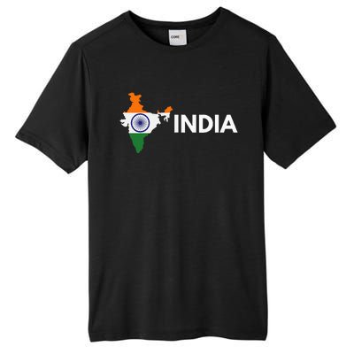 Vintage India Flag Indian Outdoor Trip In India Tall Fusion ChromaSoft Performance T-Shirt