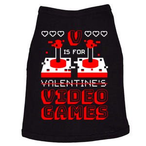 V Is For Valentine's Day Funny Video Game Gamer Doggie Tank