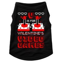 V Is For Valentine's Day Funny Video Game Gamer Doggie Tank