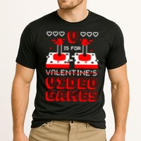 V Is For Valentine's Day Funny Video Game Gamer Performance Shirt