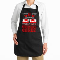 V Is For Valentine's Day Funny Video Game Gamer Apron