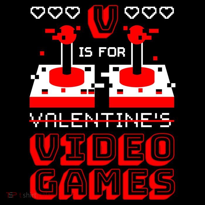 V Is For Valentine's Day Funny Video Game Gamer Sustainable Bucket Hat