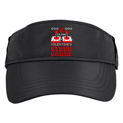 V Is For Valentine's Day Funny Video Game Gamer Adult Drive Performance Visor
