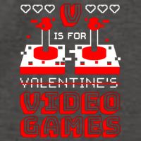 V Is For Valentine's Day Funny Video Game Gamer Vector Backpack