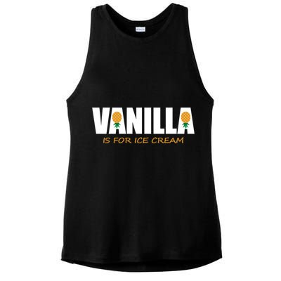 Vanilla Is For Ice Cream Upside Down Pineapple Swinger Theme Great Gift Ladies PosiCharge Tri-Blend Wicking Tank