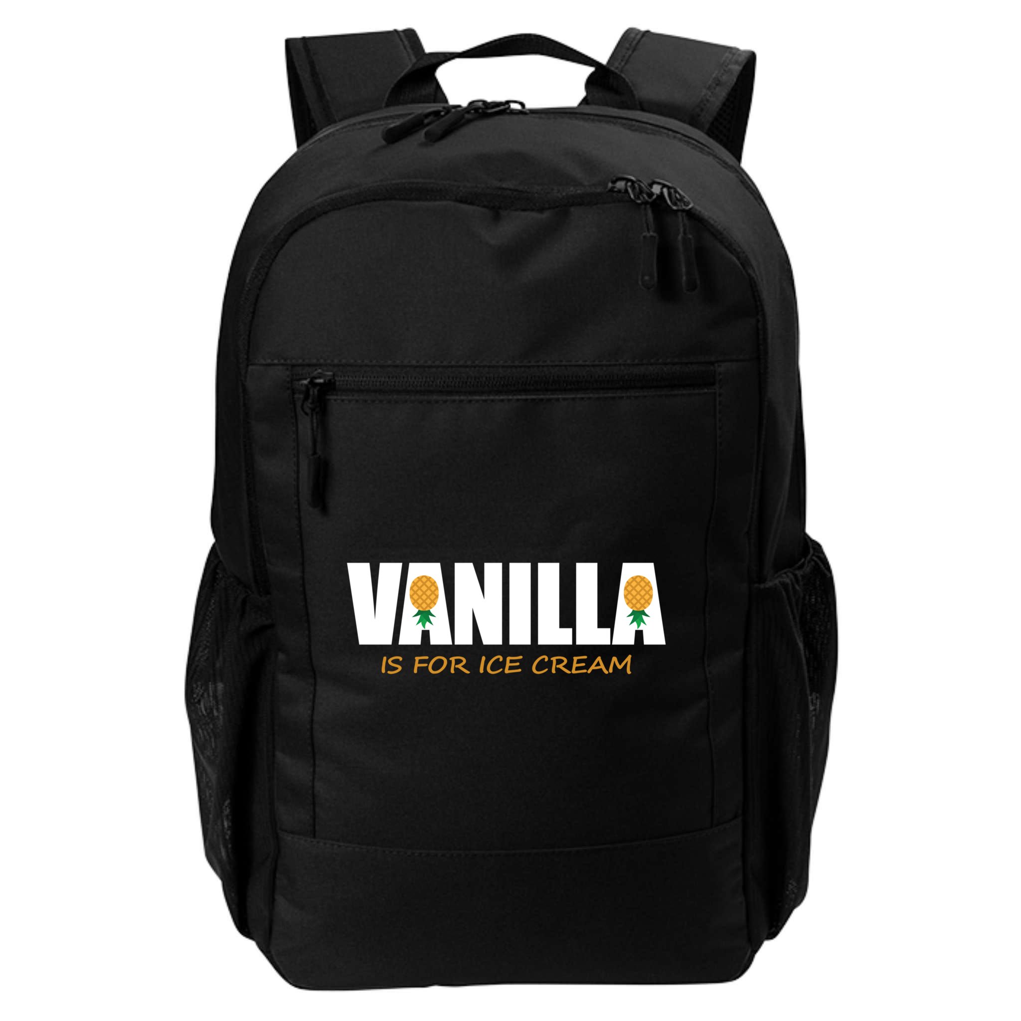 Vanilla Is For Ice Cream Upside Down Pineapple Swinger Theme Great Gift Backpack