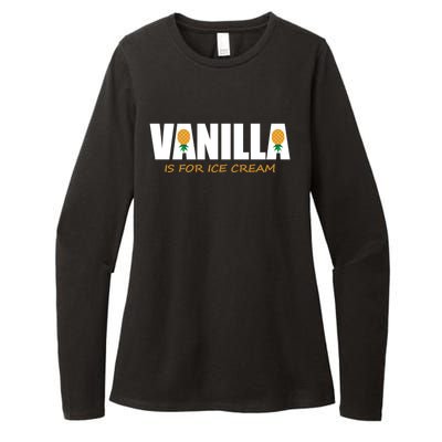 Vanilla Is For Ice Cream Upside Down Pineapple Swinger Theme Great Gift Womens CVC Long Sleeve Shirt