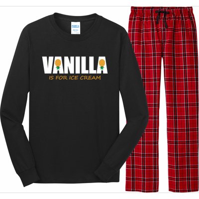 Vanilla Is For Ice Cream Upside Down Pineapple Swinger Theme Great Gift Long Sleeve Pajama Set