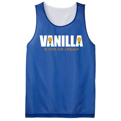 Vanilla Is For Ice Cream Upside Down Pineapple Swinger Theme Great Gift Mesh Reversible Basketball Jersey Tank