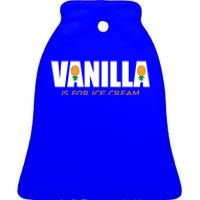 Vanilla Is For Ice Cream Upside Down Pineapple Swinger Theme Great Gift Ceramic Bell Ornament