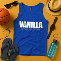 Vanilla Is For Ice Cream Upside Down Pineapple Swinger Theme Great Gift Tank Top