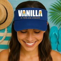 Vanilla Is For Ice Cream Upside Down Pineapple Swinger Theme Great Gift Visor