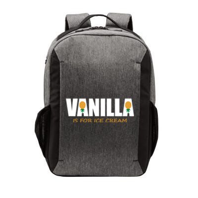 Vanilla Is For Ice Cream Upside Down Pineapple Swinger Theme Great Gift Vector Backpack