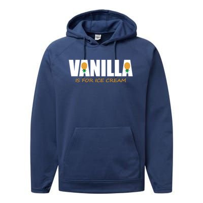 Vanilla Is For Ice Cream Upside Down Pineapple Swinger Theme Great Gift Performance Fleece Hoodie