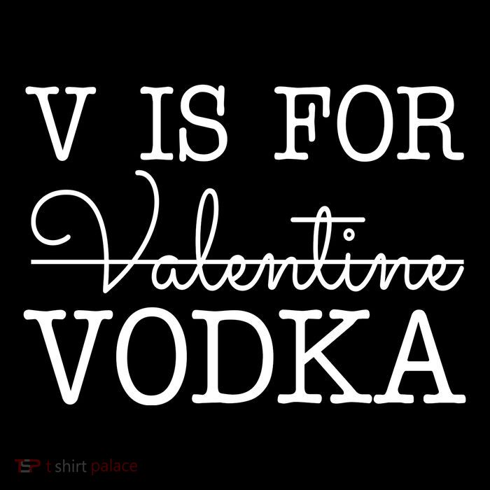 V Is For Vodka Funny Valentines Day Bag