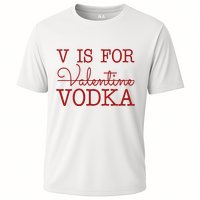 V Is For Vodka Funny Valentines Day Performance Shirt