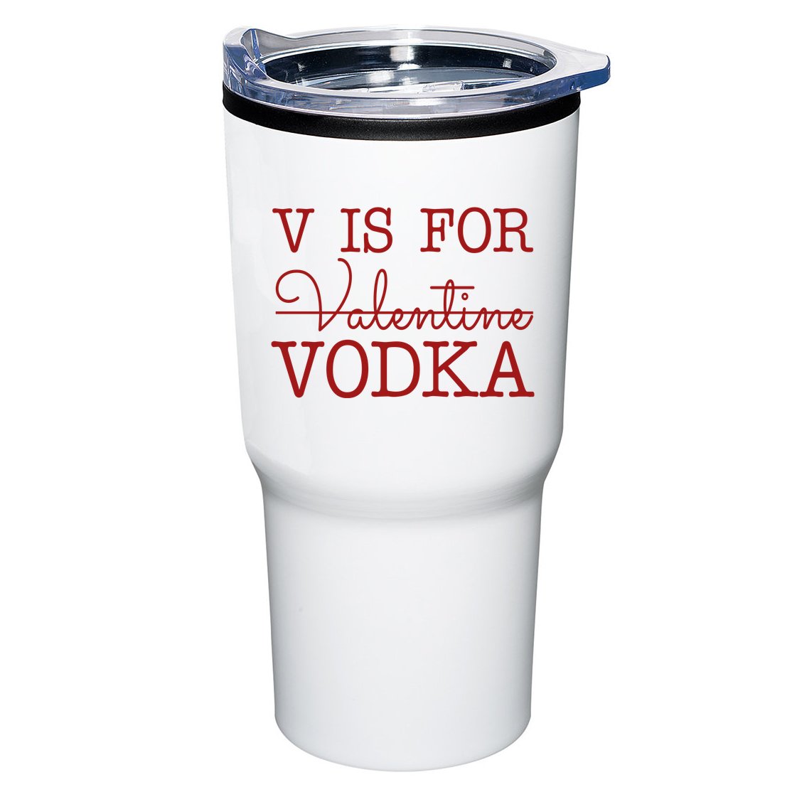 V Is For Vodka Funny Valentines Day Tumbler