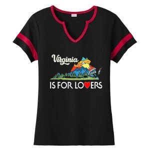 Virginia Is For The Lovers For  Women Ladies Halftime Notch Neck Tee