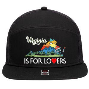 Virginia Is For The Lovers For  Women 7 Panel Mesh Trucker Snapback Hat