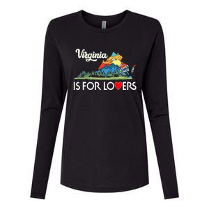 Virginia Is For The Lovers For  Women Womens Cotton Relaxed Long Sleeve T-Shirt