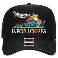 Virginia Is For The Lovers For  Women High Crown Mesh Back Trucker Hat