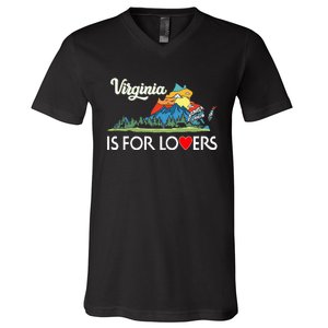 Virginia Is For The Lovers For  Women V-Neck T-Shirt