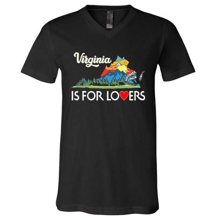 Virginia Is For The Lovers For  Women V-Neck T-Shirt