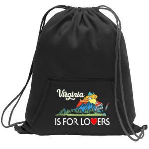 Virginia Is For The Lovers For  Women Sweatshirt Cinch Pack Bag