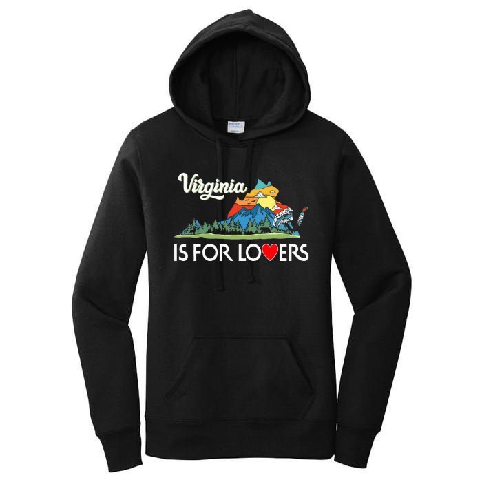 Virginia Is For The Lovers For  Women Women's Pullover Hoodie