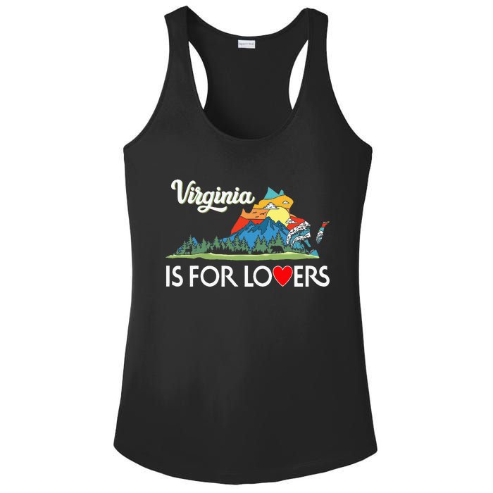 Virginia Is For The Lovers For  Women Ladies PosiCharge Competitor Racerback Tank