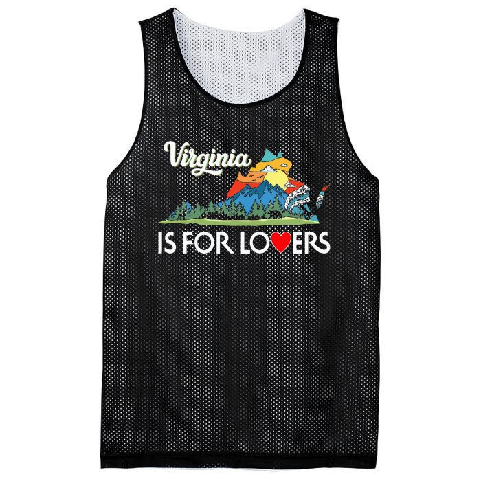 Virginia Is For The Lovers For  Women Mesh Reversible Basketball Jersey Tank