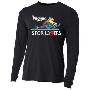 Virginia Is For The Lovers For  Women Cooling Performance Long Sleeve Crew