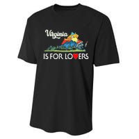 Virginia Is For The Lovers For  Women Performance Sprint T-Shirt