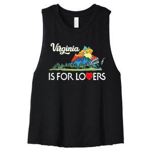 Virginia Is For The Lovers For  Women Women's Racerback Cropped Tank