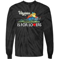 Virginia Is For The Lovers For  Women Tie-Dye Long Sleeve Shirt