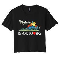 Virginia Is For The Lovers For  Women Women's Crop Top Tee