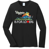 Virginia Is For The Lovers For  Women Ladies Long Sleeve Shirt