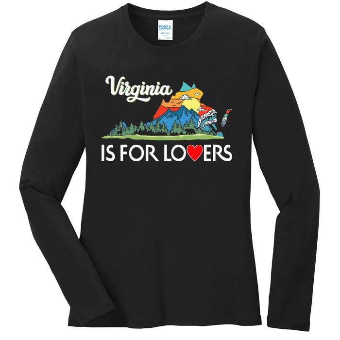 Virginia Is For The Lovers For  Women Ladies Long Sleeve Shirt