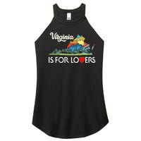 Virginia Is For The Lovers For  Women Women's Perfect Tri Rocker Tank